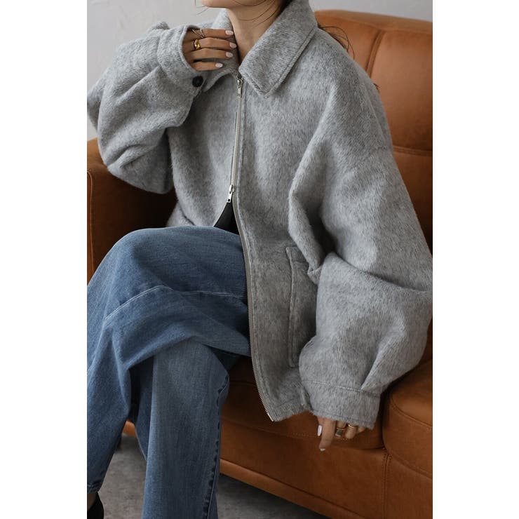 Wジップシャギーミドルブルゾン 88-003965 | BONJOUR SAGAN | 詳細画像10 