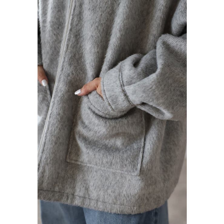 Wジップシャギーミドルブルゾン 88-003965 | BONJOUR SAGAN | 詳細画像12 