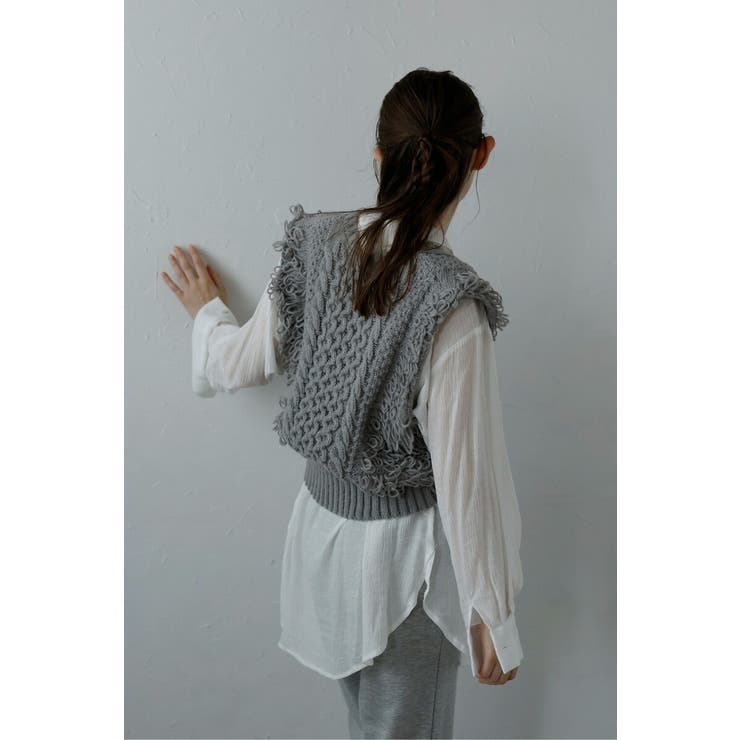 fringe bulky knit | BONJOUR SAGAN | 詳細画像10 