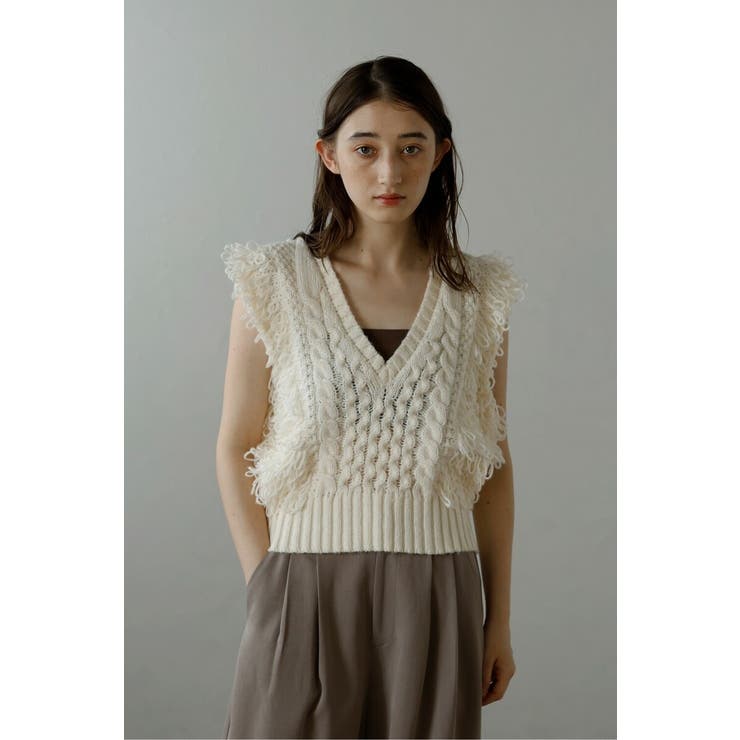 fringe bulky knit | BONJOUR SAGAN | 詳細画像19 