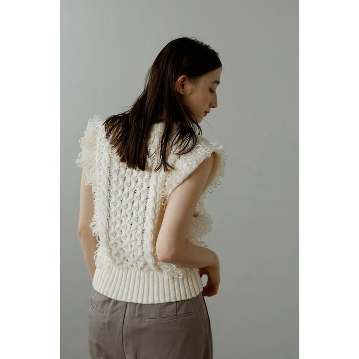 fringe bulky knit | BONJOUR SAGAN | 詳細画像20 