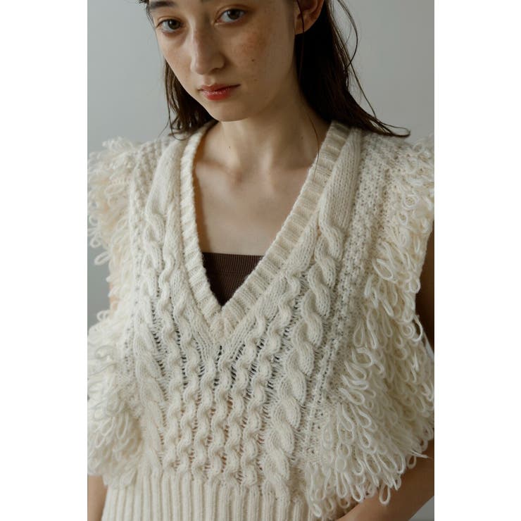 fringe bulky knit | BONJOUR SAGAN | 詳細画像25 