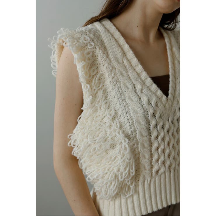 fringe bulky knit | BONJOUR SAGAN | 詳細画像26 