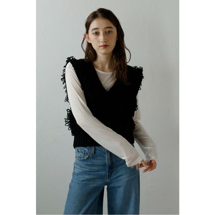 fringe bulky knit | BONJOUR SAGAN | 詳細画像27 