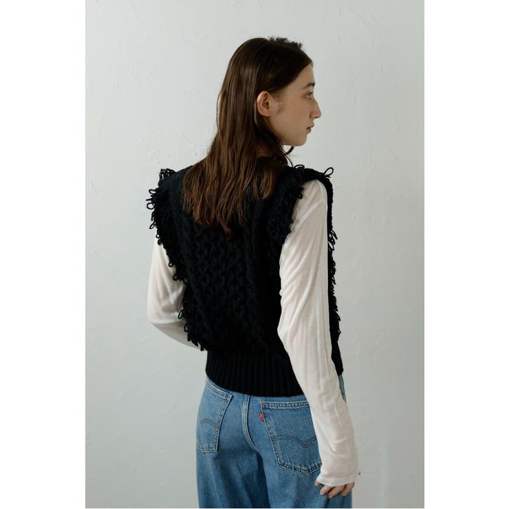 fringe bulky knit | BONJOUR SAGAN | 詳細画像35 