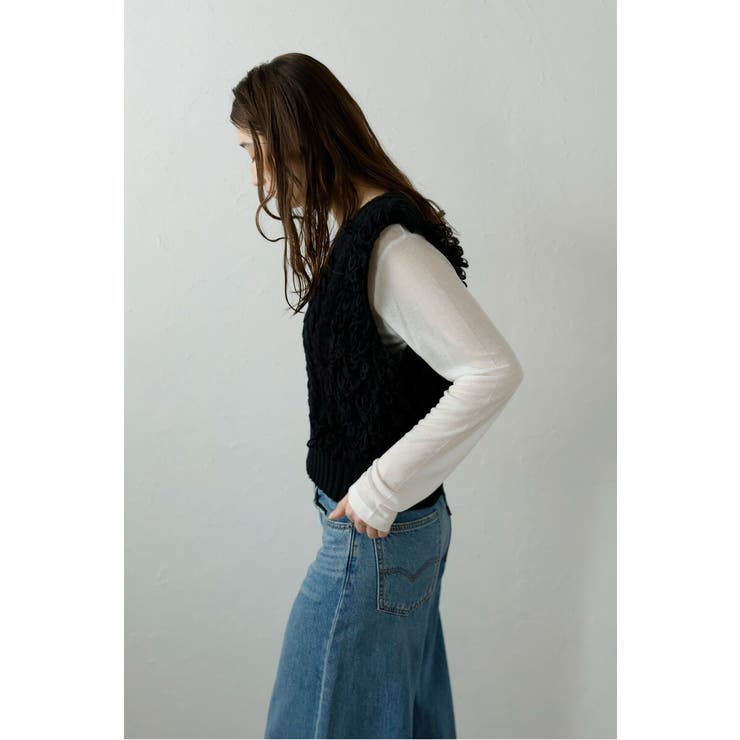 fringe bulky knit | BONJOUR SAGAN | 詳細画像37 
