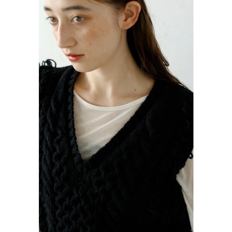 fringe bulky knit | BONJOUR SAGAN | 詳細画像38 