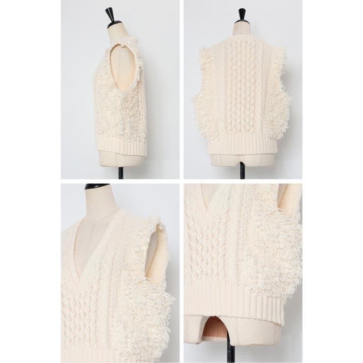 fringe bulky knit | BONJOUR SAGAN | 詳細画像41 