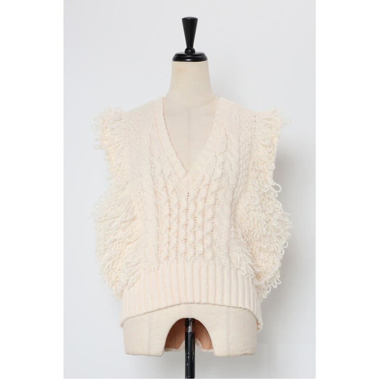 fringe bulky knit | BONJOUR SAGAN | 詳細画像42 