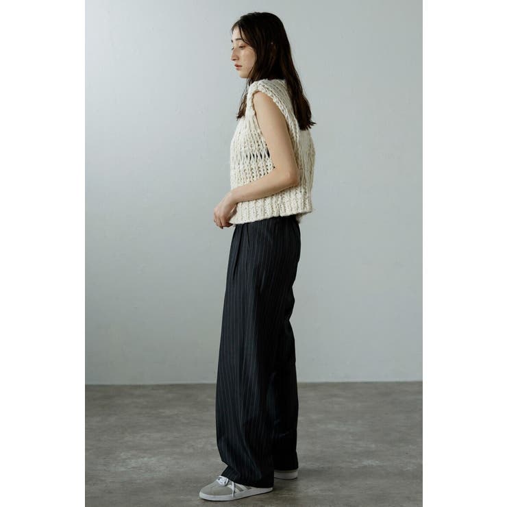 hand knit vest / ハンドニットベスト 88-004012 | BONJOUR SAGAN | 詳細画像2 