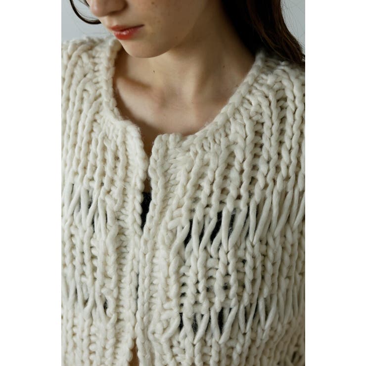 hand knit vest / ハンドニットベスト 88-004012 | BONJOUR SAGAN | 詳細画像10 