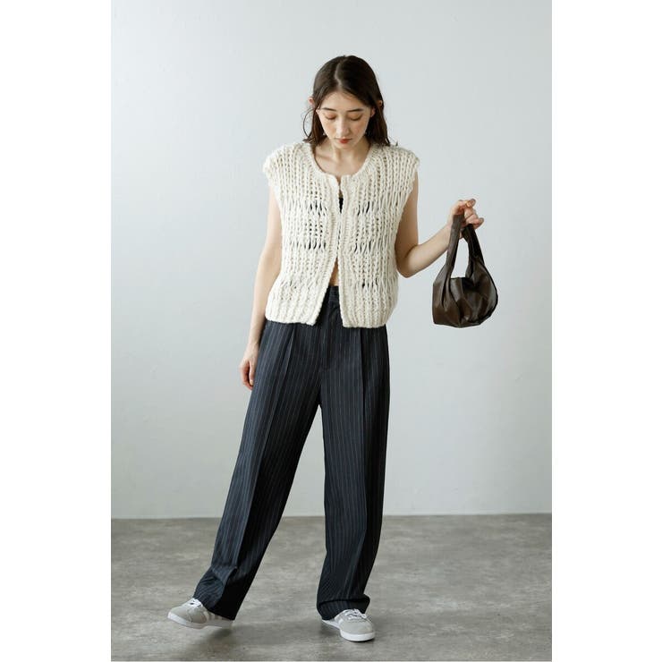 hand knit vest / ハンドニットベスト 88-004012 | BONJOUR SAGAN | 詳細画像12 