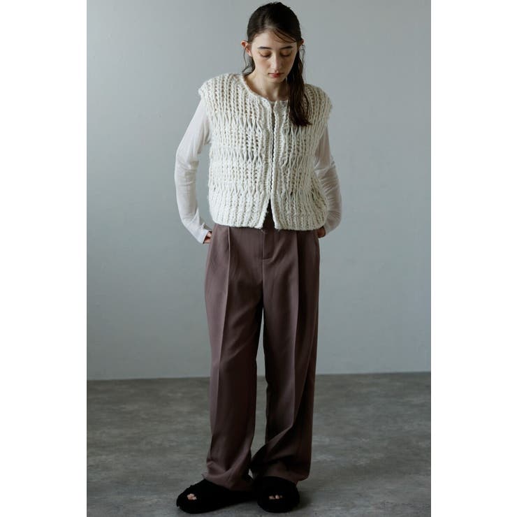 hand knit vest / ハンドニットベスト 88-004012 | BONJOUR SAGAN | 詳細画像21 