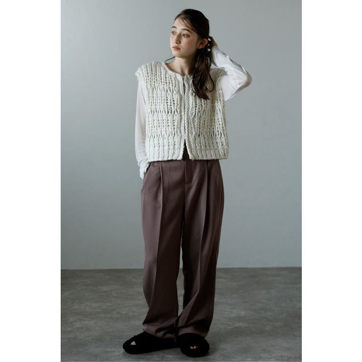 hand knit vest / ハンドニットベスト 88-004012 | BONJOUR SAGAN | 詳細画像22 