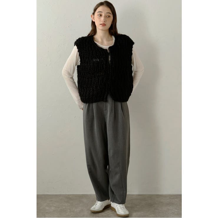 hand knit vest / ハンドニットベスト 88-004012 | BONJOUR SAGAN | 詳細画像30 