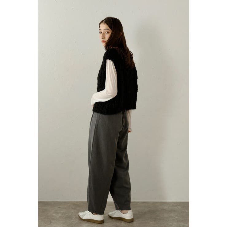 hand knit vest / ハンドニットベスト 88-004012 | BONJOUR SAGAN | 詳細画像34 