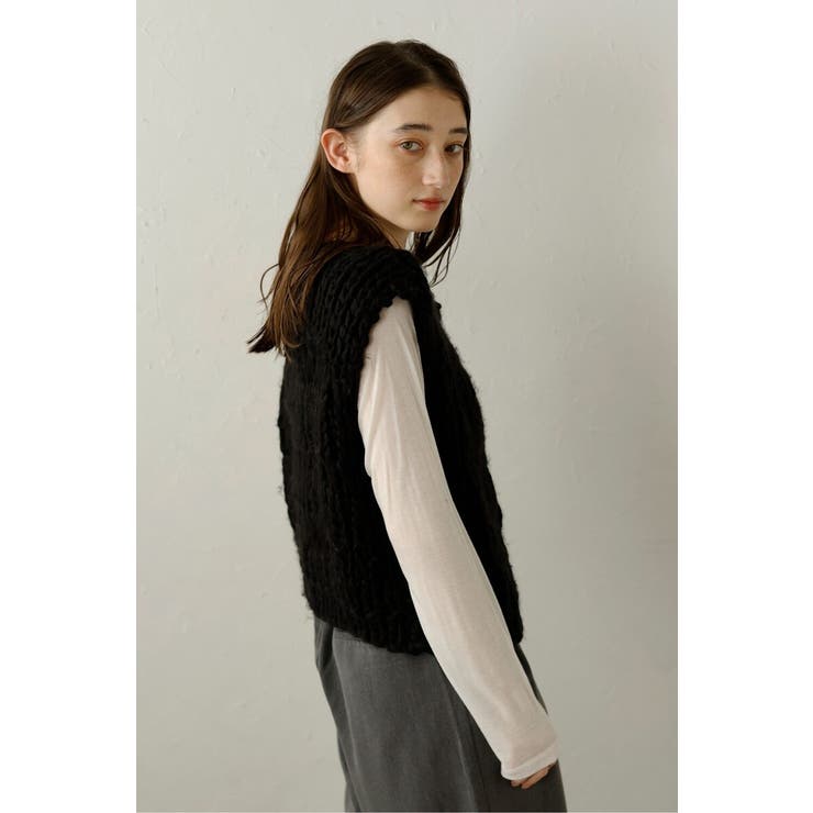 hand knit vest / ハンドニットベスト 88-004012 | BONJOUR SAGAN | 詳細画像36 