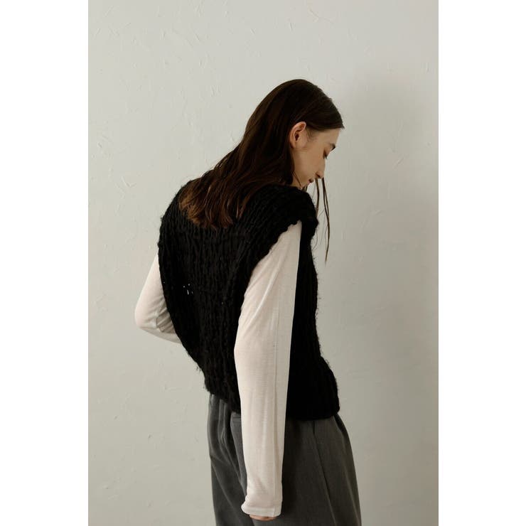 hand knit vest / ハンドニットベスト 88-004012 | BONJOUR SAGAN | 詳細画像38 