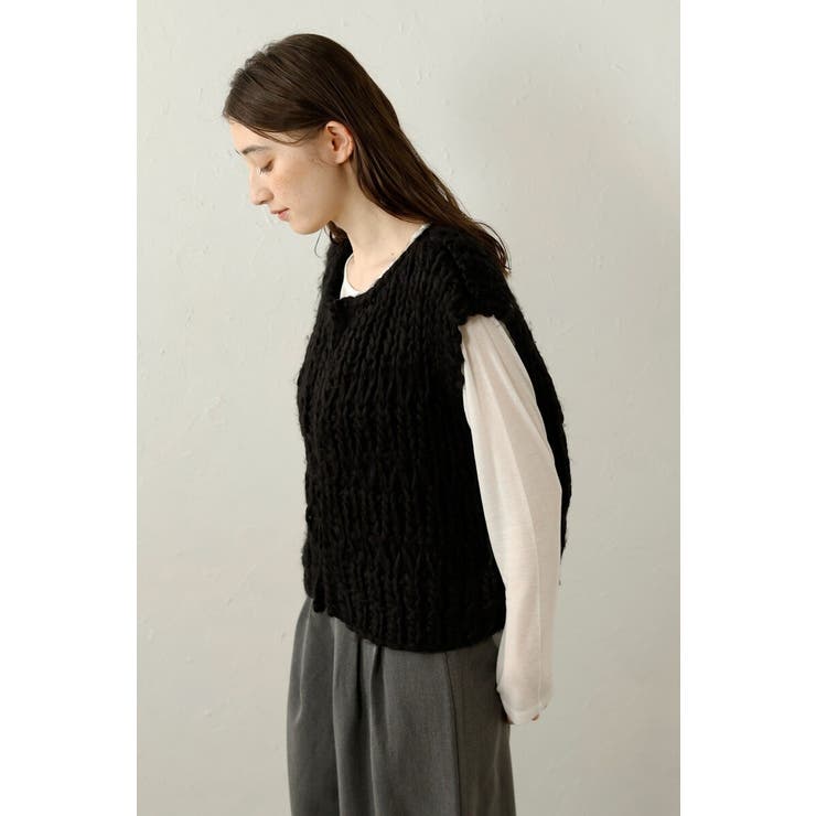 hand knit vest / ハンドニットベスト 88-004012 | BONJOUR SAGAN | 詳細画像41 