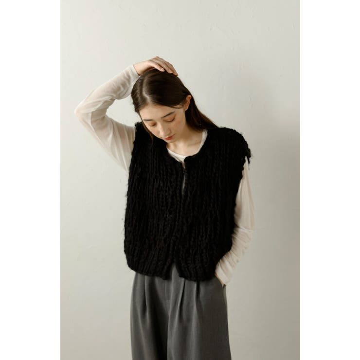 hand knit vest / ハンドニットベスト 88-004012 | BONJOUR SAGAN | 詳細画像43 
