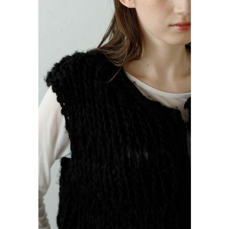 hand knit vest / ハンドニットベスト 88-004012 | BONJOUR SAGAN | 詳細画像45 