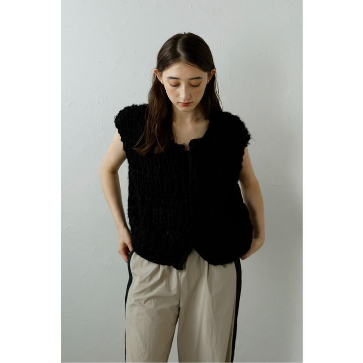 hand knit vest / ハンドニットベスト 88-004012 | BONJOUR SAGAN | 詳細画像51 