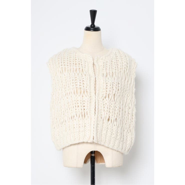 hand knit vest / ハンドニットベスト 88-004012 | BONJOUR SAGAN | 詳細画像55 