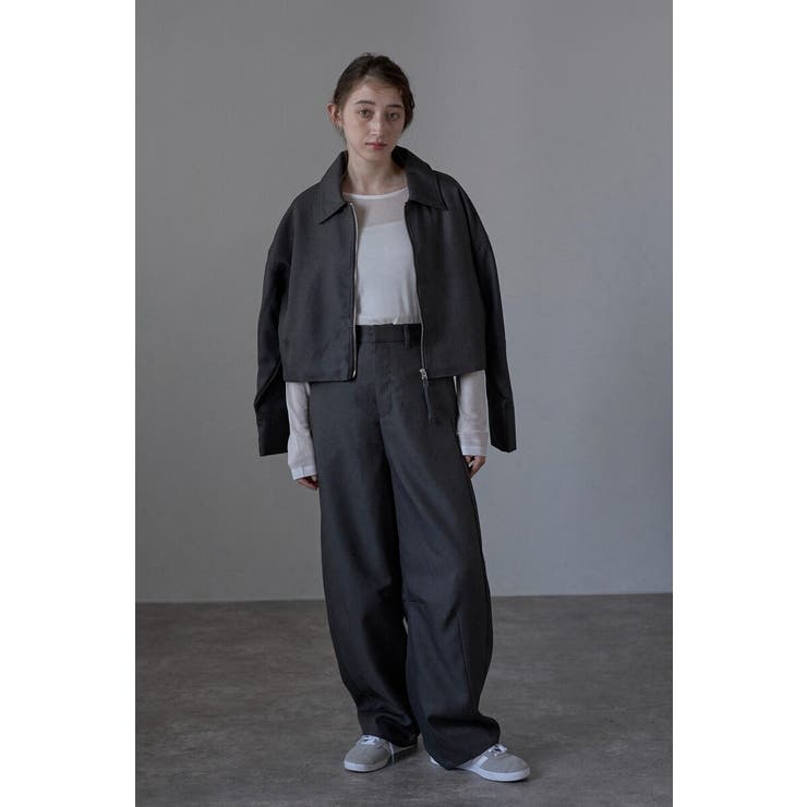 twill curved pants | BONJOUR SAGAN | 詳細画像1 