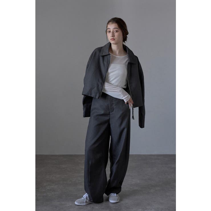 twill curved pants | BONJOUR SAGAN | 詳細画像3 