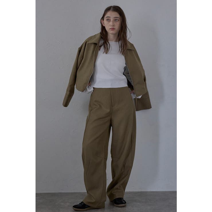 twill curved pants | BONJOUR SAGAN | 詳細画像20 