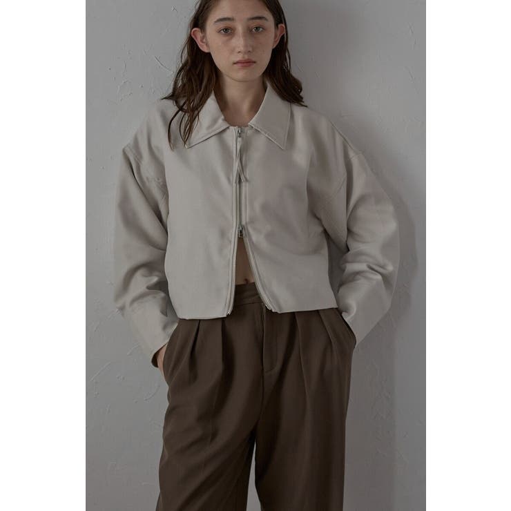 ECRU | twill short jacket | BONJOUR SAGAN