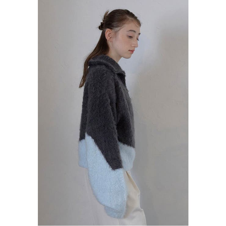 cropped half zip | BONJOUR SAGAN | 詳細画像3 