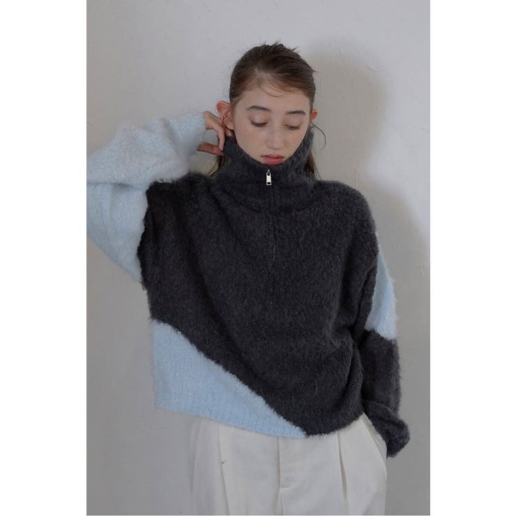 cropped half zip | BONJOUR SAGAN | 詳細画像12 