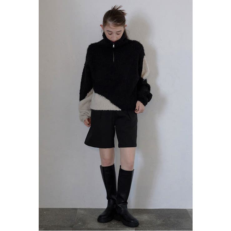 cropped half zip | BONJOUR SAGAN | 詳細画像17 