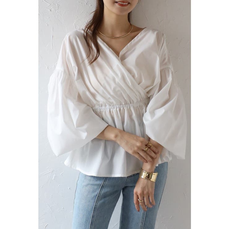 前後2WAYカシュクールブラウス 88-004022 | BONJOUR SAGAN | 詳細画像1 