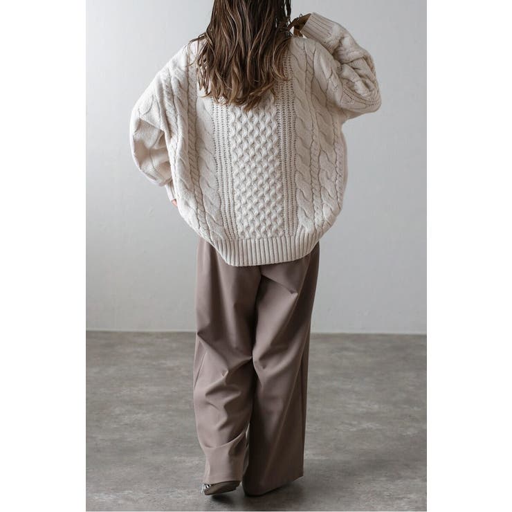 クルーネックミックスケーブルニット 88-004060 | BONJOUR SAGAN | 詳細画像6 