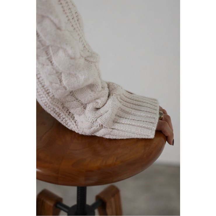 クルーネックミックスケーブルニット 88-004060 | BONJOUR SAGAN | 詳細画像8 