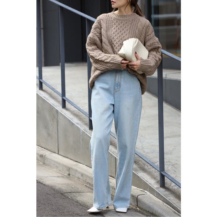 クルーネックミックスケーブルニット 88-004060 | BONJOUR SAGAN | 詳細画像13 