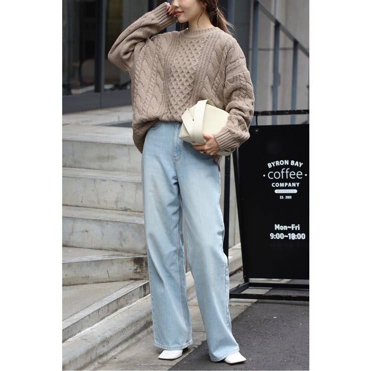 クルーネックミックスケーブルニット 88-004060 | BONJOUR SAGAN | 詳細画像14 