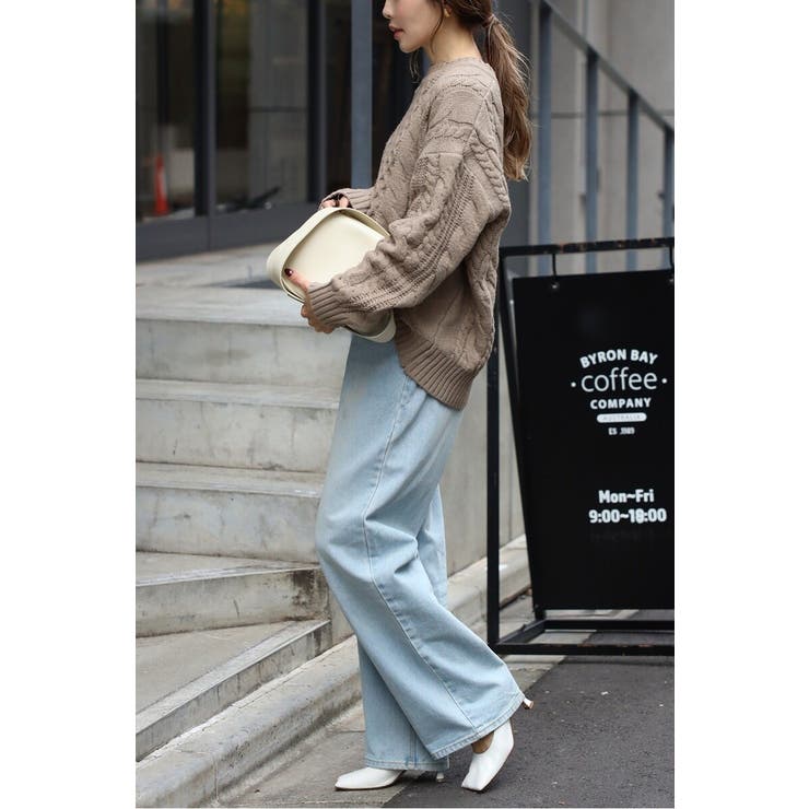 クルーネックミックスケーブルニット 88-004060 | BONJOUR SAGAN | 詳細画像16 