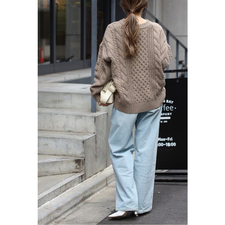 クルーネックミックスケーブルニット 88-004060 | BONJOUR SAGAN | 詳細画像17 