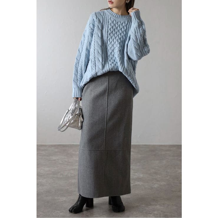 クルーネックミックスケーブルニット 88-004060 | BONJOUR SAGAN | 詳細画像20 