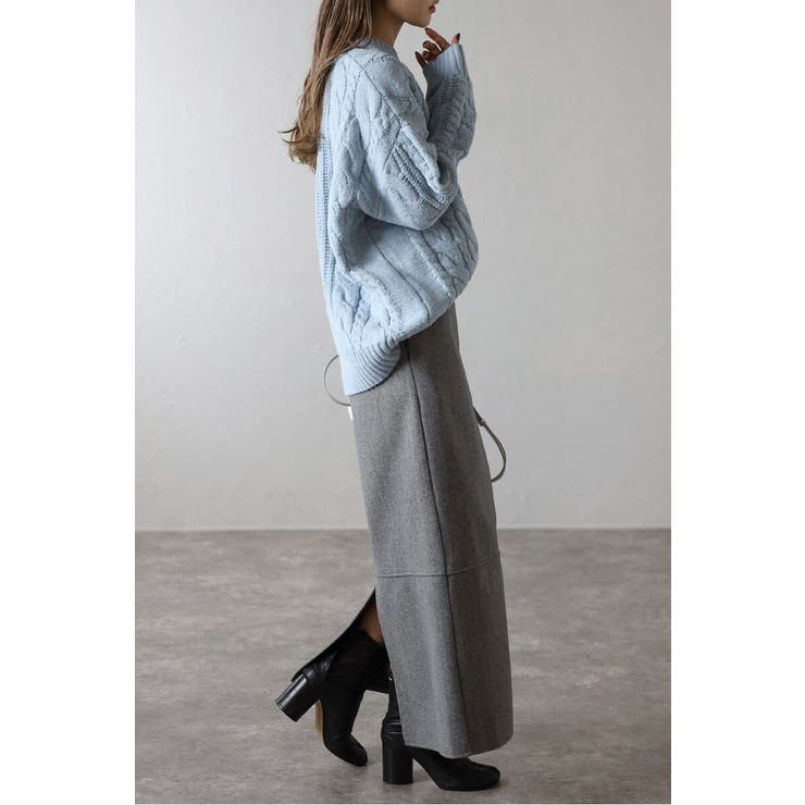 クルーネックミックスケーブルニット 88-004060 | BONJOUR SAGAN | 詳細画像21 