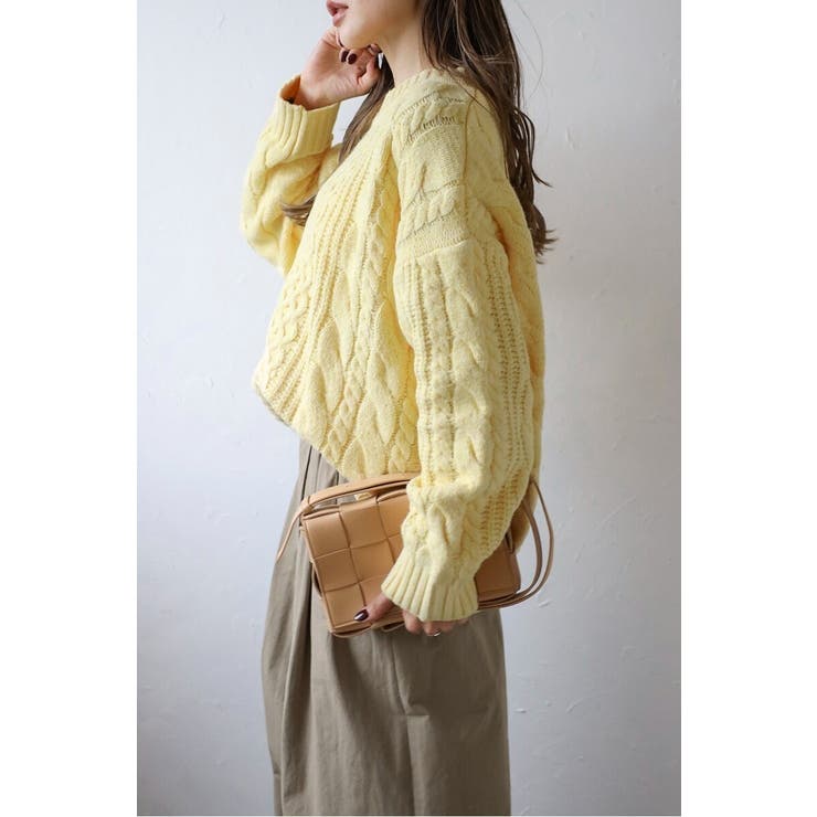 クルーネックミックスケーブルニット 88-004060 | BONJOUR SAGAN | 詳細画像23 