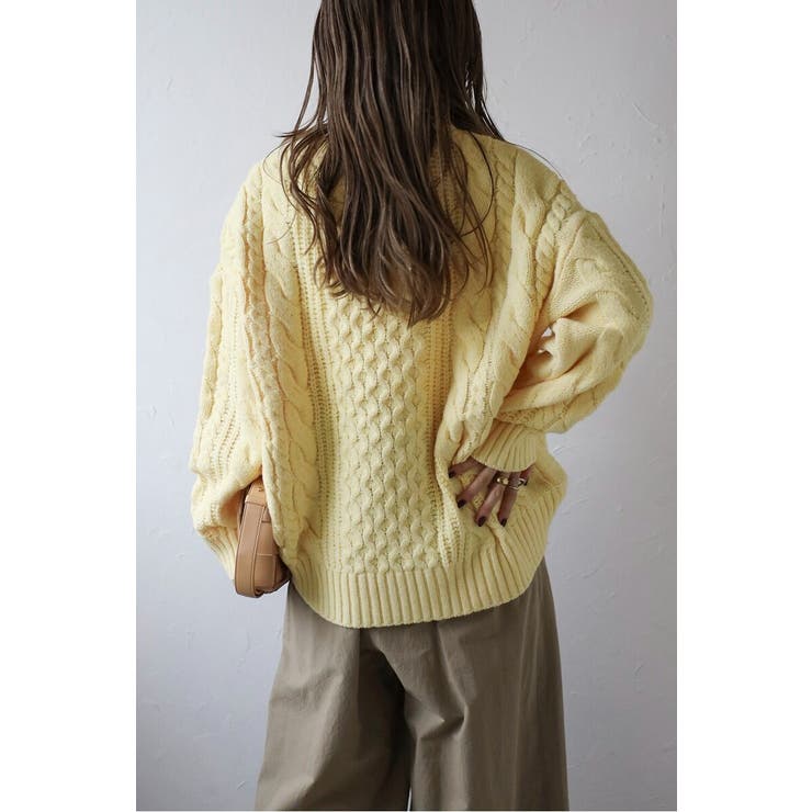 クルーネックミックスケーブルニット 88-004060 | BONJOUR SAGAN | 詳細画像24 