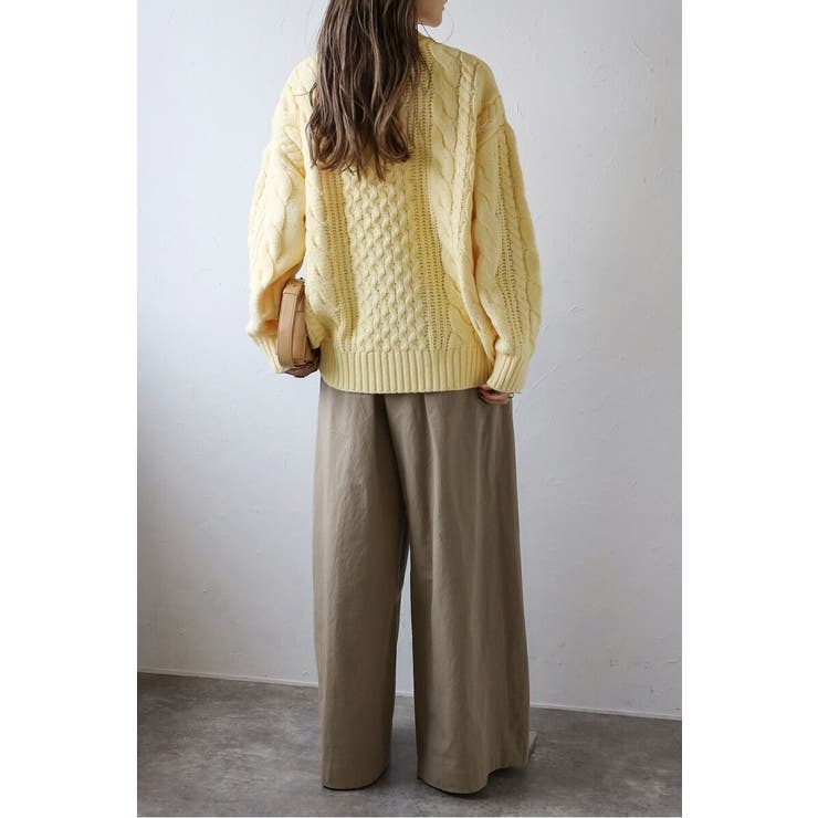 クルーネックミックスケーブルニット 88-004060 | BONJOUR SAGAN | 詳細画像26 