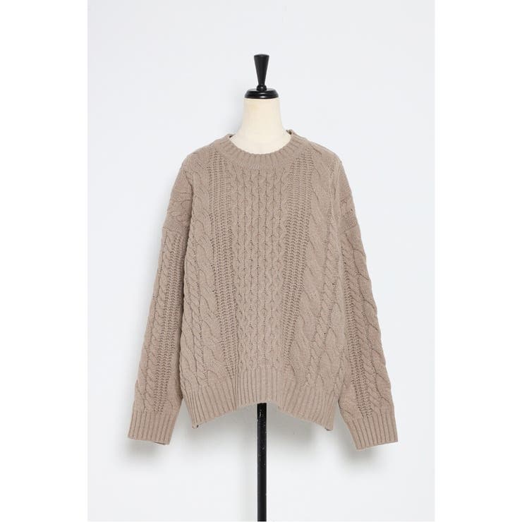 クルーネックミックスケーブルニット 88-004060 | BONJOUR SAGAN | 詳細画像30 