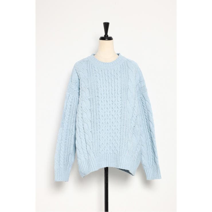 クルーネックミックスケーブルニット 88-004060 | BONJOUR SAGAN | 詳細画像31 