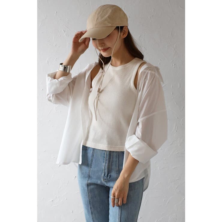 2WAYキャミソールビスチェシャツ 88-004061 | BONJOUR SAGAN | 詳細画像2 