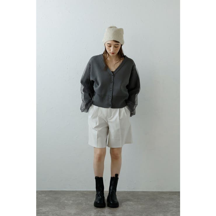 tulle sleeve cropped | BONJOUR SAGAN | 詳細画像3 